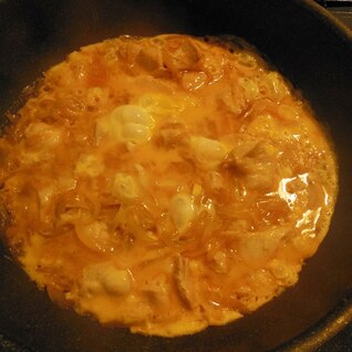 鶏むね肉の親子丼♪